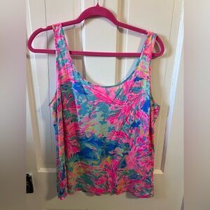 Lilly Pulitzer Kinsley tank top in Palm Beach Coral size Large